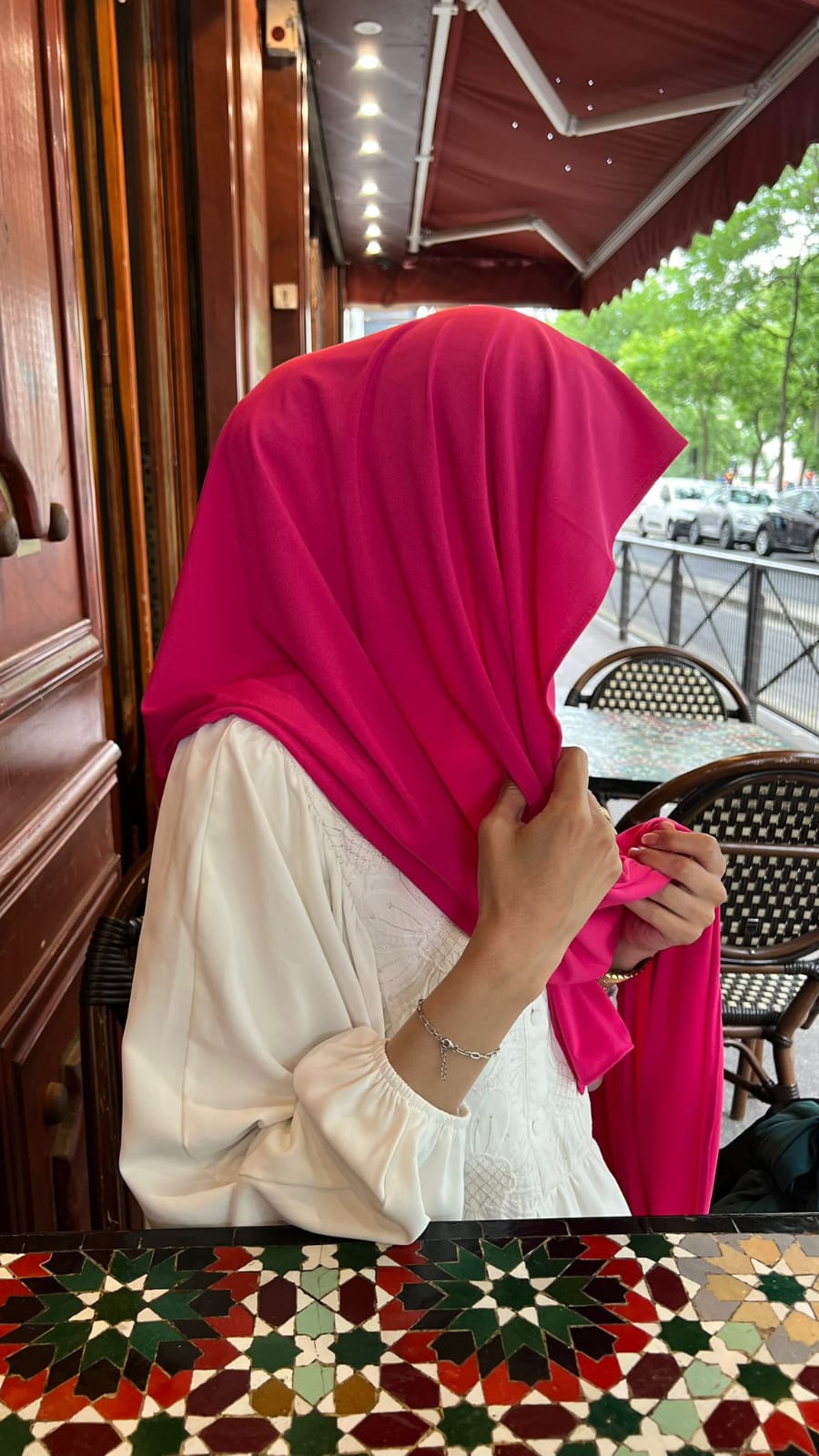 🎀 Voile Jersey Bambou Premium – Rose Foncé | Collection Octobre Rose